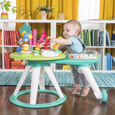 Bright Starts 2-in-1 Activity Center & Table Around We Go Tropic Cool