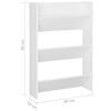 vidaXL Wall Shoe Cabinets 2 pcs White 60x18x90 cm Engineered Wood