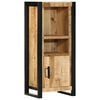 vidaXL Bathroom Furniture Set with Door 4 pcs Brown Solid Reclaim Wood