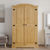vidaXL Wardrobe Mexican Pine Corona Range 2 Doors
