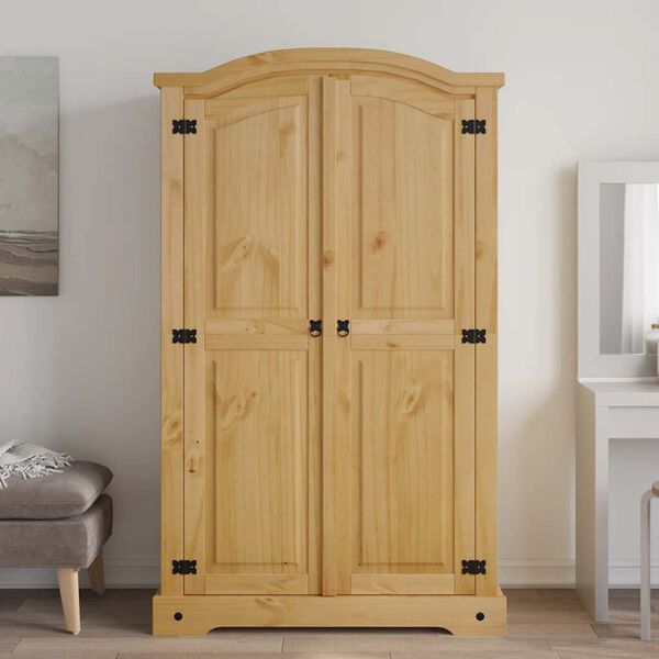 vidaXL Wardrobe Mexican Pine Corona Range 2 Doors