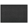 vidaXL Door Mat Anthracite 120 x 80 x 1.2 cm Teddy Fabric
