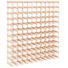 vidaXL Wine Rack for 120 Bottles 112.5x23x123.5 cm Solid Wood Pine