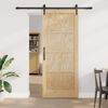 vidaXL Sliding Door ORKDAL Brown 86 x 211 cm Solid Pine Wood
