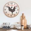 vidaXL Wall Clock with Chicken Design Multicolour 30 cm MDF