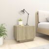 vidaXL Bedside Cabinet Sonoma Oak 100x35x40 cm Engineered Wood