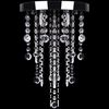 White Metal Ceiling Lamp with Crystal Beads