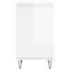 vidaXL Sideboards 2 pcs High Gloss White 40x35x70 cm Engineered Wood