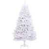 vidaXL Artificial Hinged Christmas Tree with Stand White 300 cm