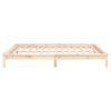 vidaXL LED Bed Frame without Mattress 140x200 cm Solid Wood
