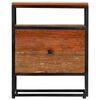 vidaXL Bedside Cabinet 40x30x50 cm Solid Reclaimed Wood and Steel