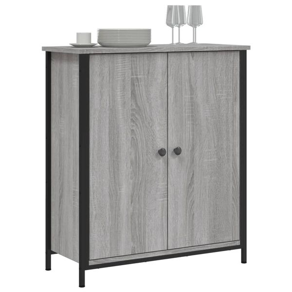vidaXL Sideboard Grey Sonoma 70x30x80 cm Engineered Wood