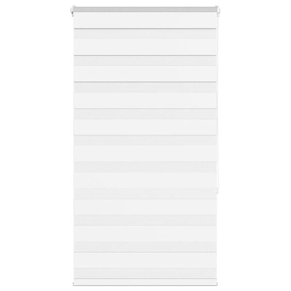 vidaXL Zebra Blind White 75x150 cm Fabric Width 70.9 cm Polyester