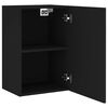 vidaXL TV Wall Cabinet Black 40.5x30x60 cm Engineered Wood
