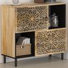 vidaXL Side Cabinet 80x33x75 cm Solid Wood Mango