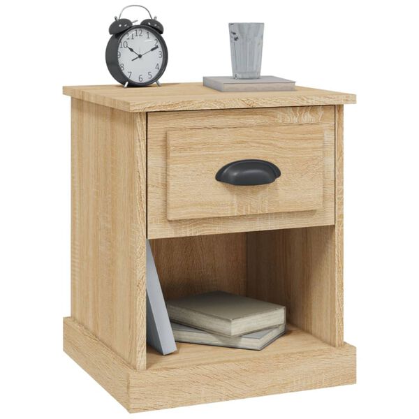 vidaXL Bedside Cabinet Sonoma Oak 39x39x47.5 cm Engineered Wood