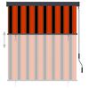vidaXL Outdoor Roller Blind 140x250 cm Orange and Brown