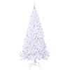 vidaXL Artificial Christmas Tree with Stand White 210 cm PVC and Steel