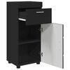 vidaXL Bathroom Cabinet Set with Drawer TULUM Black 37 x 31.5 x 82 cm