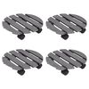 vidaXL Plant Trolleys 4 pcs Grey &Oslash;30x7,5 cm WPC