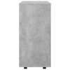 vidaXL Rolling Cabinet Concrete Grey 60x35x75 cm Engineered Wood