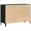 vidaXL Sideboard Black Oak 104 x 35 x 70 cm Engineered Wood