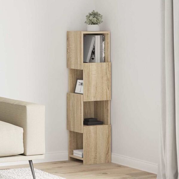 vidaXL Corner Cabinet Sonoma Oak 25.5x25x102cm Engineered Wood