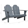 vidaXL Double Adirondack Chair Wood Grey