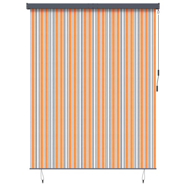 vidaXL Roller Blind Yellow and Blue 200 x 250 cm Fabric and Aluminum