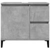 vidaXL 3 Piece Bathroom Furniture Set Concrete Grey Engineered Wood