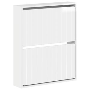 vidaXL Wall-Mounted Shoe Cabinet ZWOLLE 71 x 17 x 86 cm