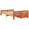 vidaXL Bed frame without Mattress Wax Brown 120x200 cm Solid Wood Pine