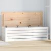 vidaXL Storage Box White 109x36.5x33 cm Solid Wood Pine