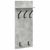 vidaXL Wall-Mounted Coat Rack with Shelf Concrete Grey 40 x 10 x 90 cm