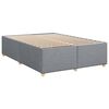 vidaXL Box Spring Bed with Mattress Light Grey 140x200 cm Fabric
