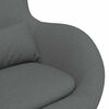 vidaXL Egg Chair Dark Grey 63 x 73 x 90 cm Fabric