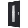 vidaXL Front Door Anthracite 88x200 cm PVC