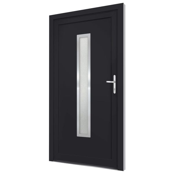 vidaXL Front Door Anthracite 88x200 cm PVC