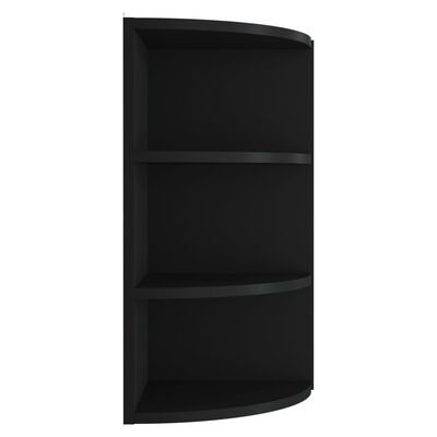 vidaXL Wall Corner Shelf Black 30x31.5x60 cm Chipboard