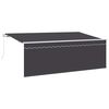 vidaXL Retractable Awning Anthracite 350 x 200 cm