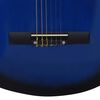 vidaXL Classical Guitar for Beginner with Bag Blue 3/4 36"