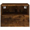 vidaXL TV Wall Cabinet Smoked Oak 40x30x30 cm Engineered Wood