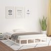 vidaXL Bed Frame without Mattress White 120x190 cm Small Double Solid Wood