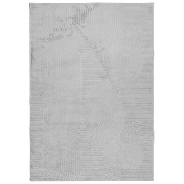 vidaXL Rug IZA Short Pile Scandinavian Look Grey 120x170 cm