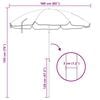 vidaXL Garden Parasol with Steel Pole Sand 180 cm