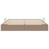 vidaXL Storage Bed with Mattress Cappucino 180 x 200 cm Faux leather