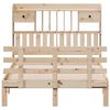 vidaXL Bookcase Bed without Mattress 135x190 cm Double Solid Wood Pine