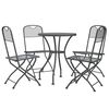 vidaXL 5 Piece Garden Dining Set Expanded Metal Mesh Anthracite