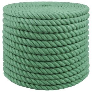 vidaXL Jute Rope Green 100% Tossa jute