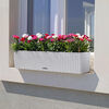 LECHUZA Planter BALCONERA Cottage 80 ALL-IN-ONE White